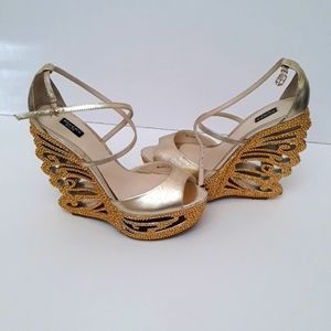Matalic Gold wedges